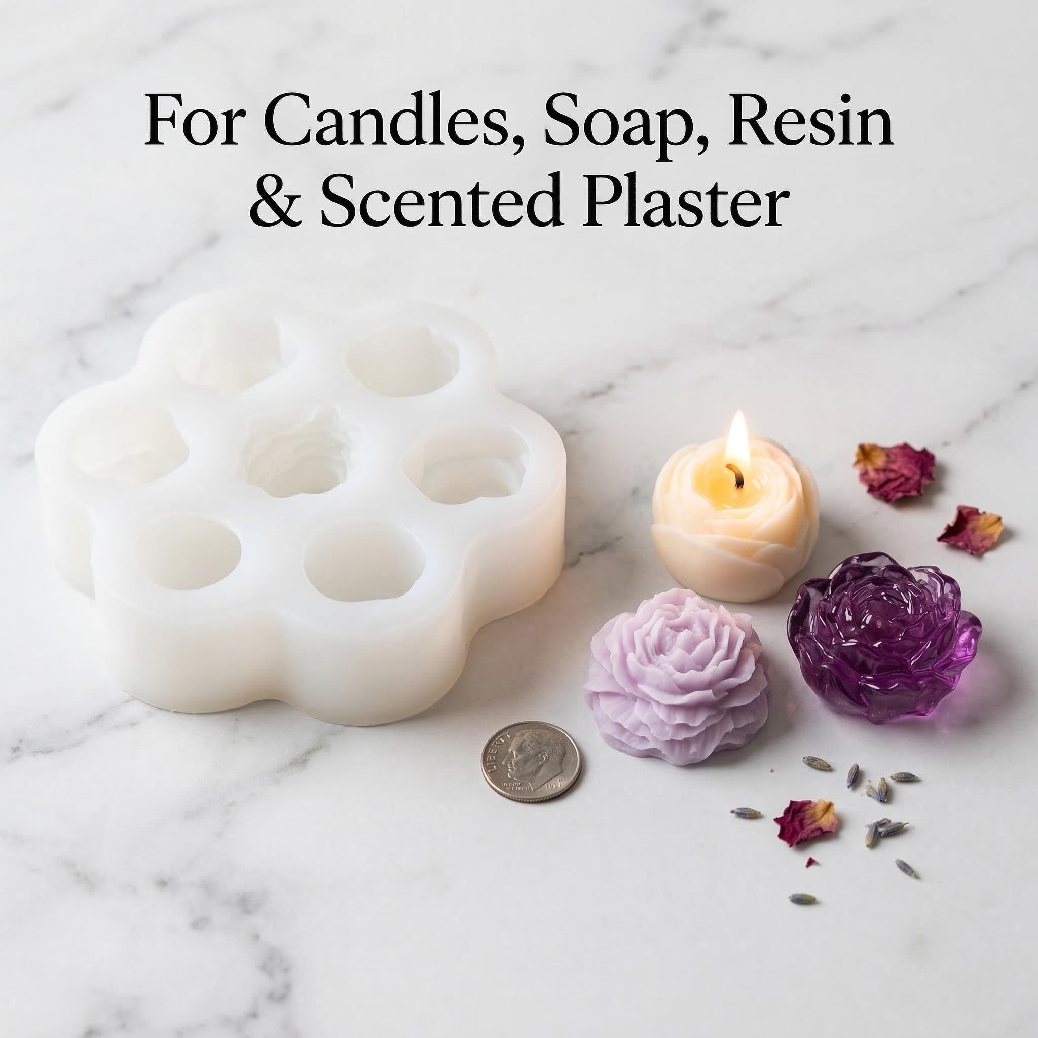 3D Rose Flower Silicone Candle - Soap Making Kit Amazon ulasan dan harga